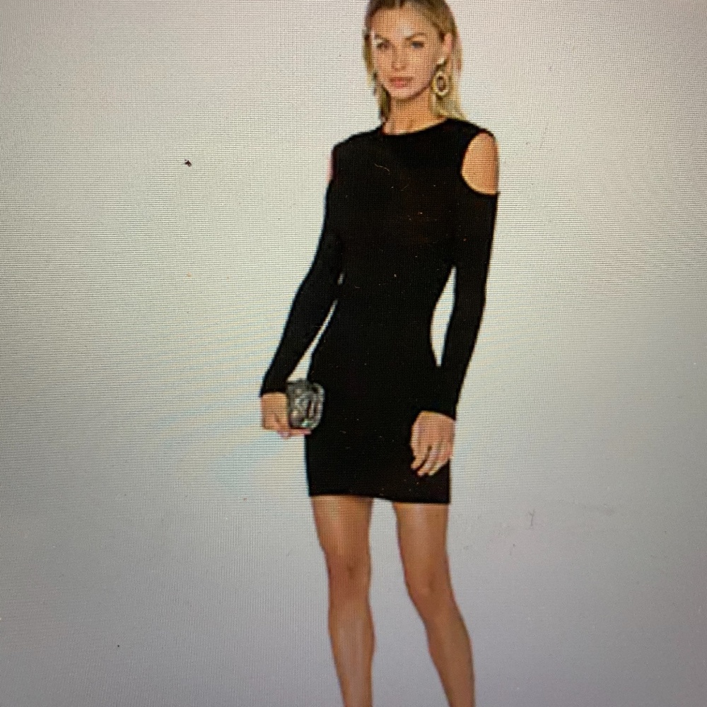 David Lerner Cold Shoulder Mini Dress